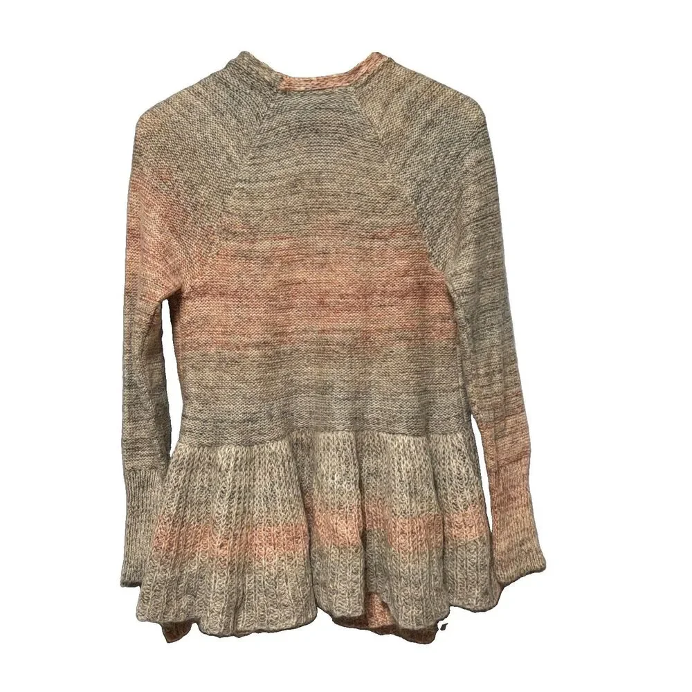 Knitted and Knotted Anthropologie Cody Ombre Cardigan Mohair Sweater Sz Medium M